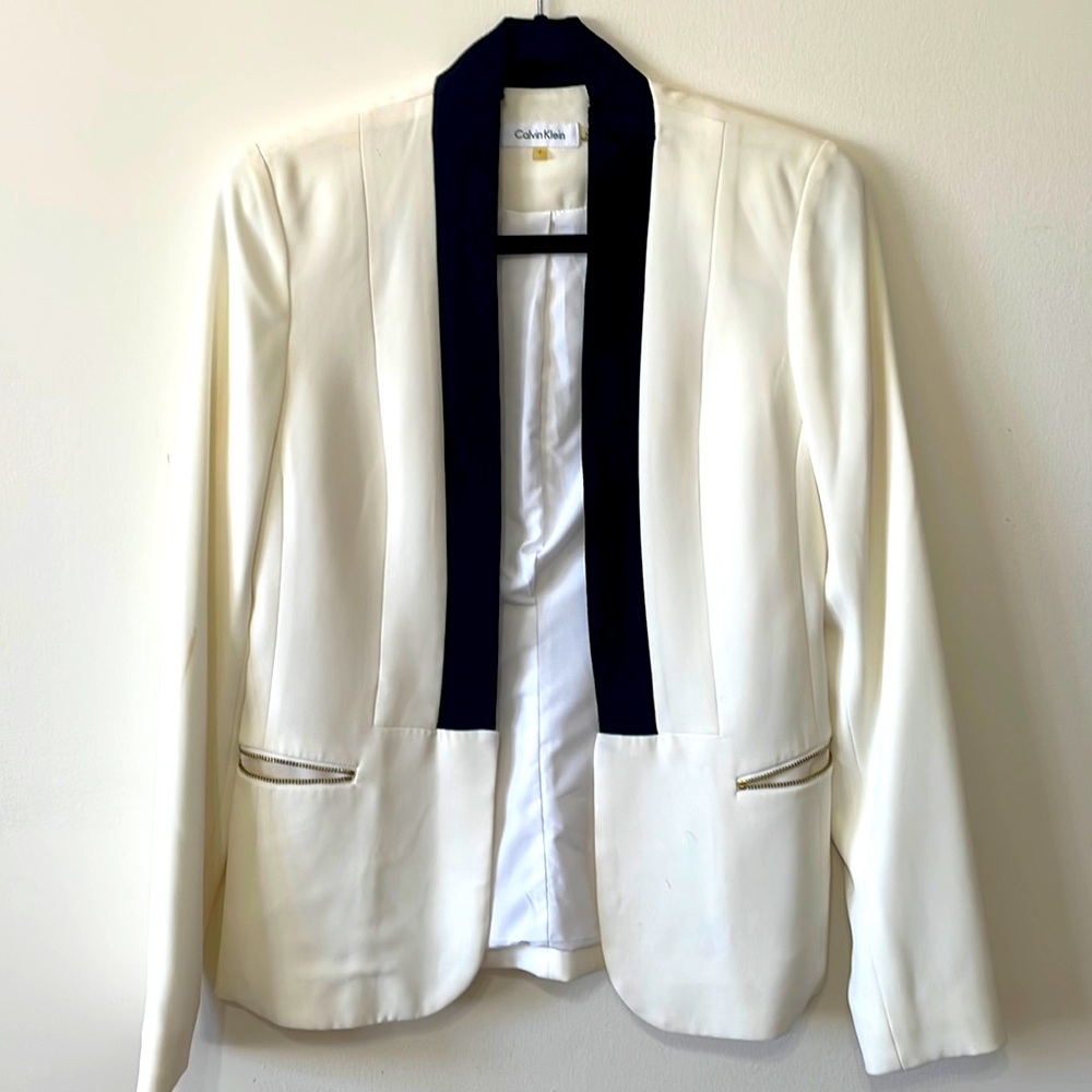 White size to blazer from Calvin Klein